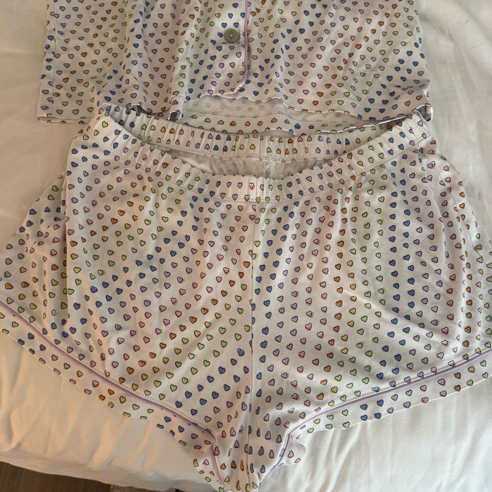 Roller Rabbit Disco Hearts Polo Pajamas - Picture 2 of 7